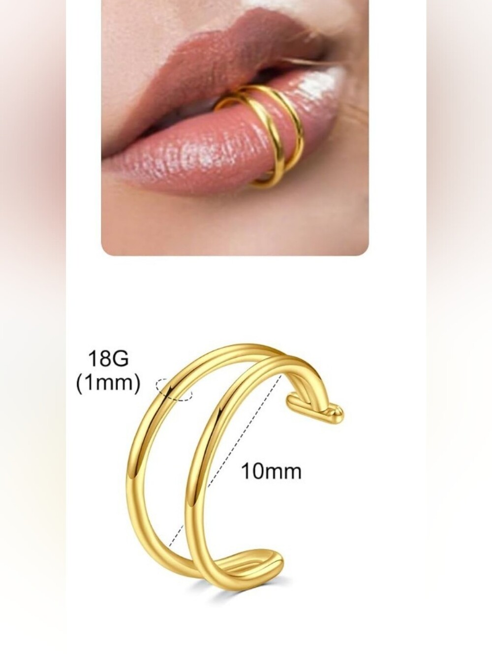 Fake Lip Ring